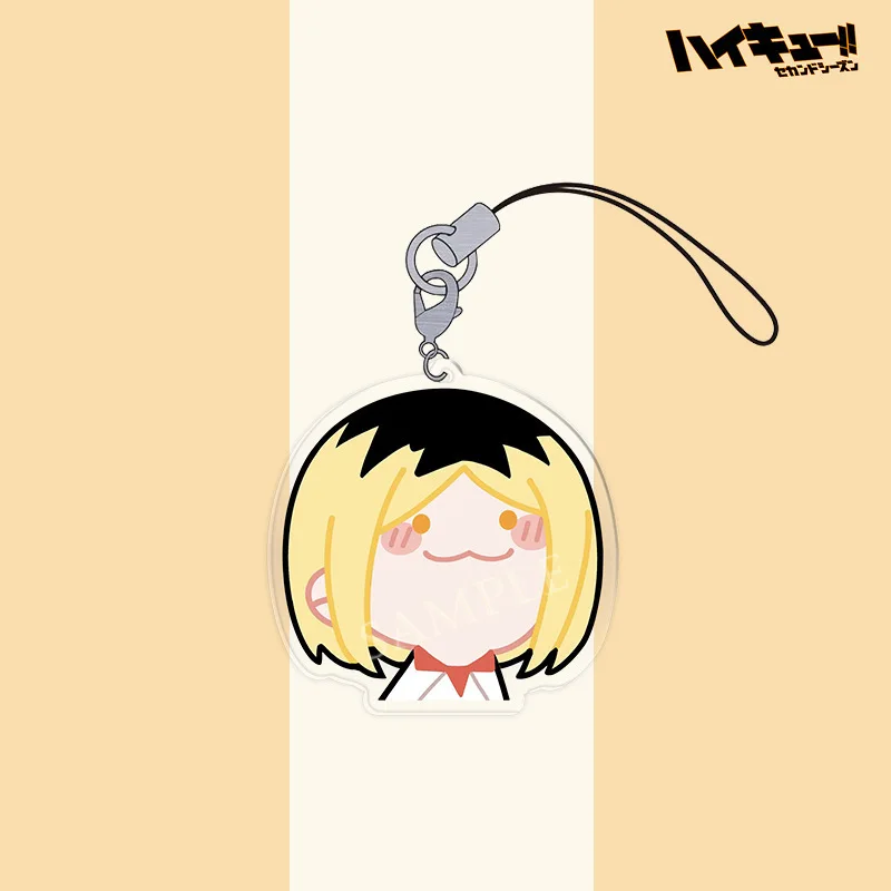 Haikyuu Volleyball Youth Q Edition Mobile Phone Pendant Phone Rope Hinata Shoyo Tobio Kageyama Kozume Kenma Anime Keychain Gifts