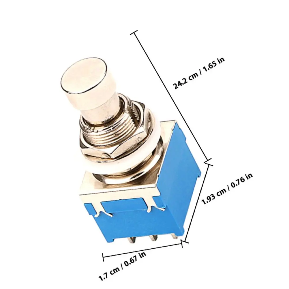 9-Pin Guitar Foot Switch Metal Pedal Footswitch User-Friendly Guitar Effect Pedal Latching Foot Switch 9 Pin Footswitch