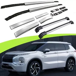 4Pcs for Mitsubishi Outlander 2022 2023 Roof Rail Racks Side Cross Bar Crossbar