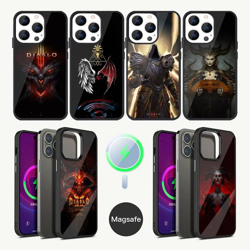 

Game D-Diablo 4 3 Phone Case For iPhone 17,16,15,14,13,12,11,Plus,Pro,Max Mini Magsafe Magnetic Wireless Charging