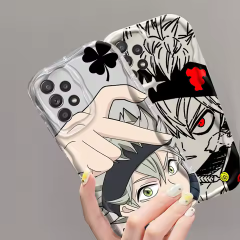 Black Clove Anime Popular Art For Samsung A55 A54 A53 A52 A35 A34 A33 A32 A25 A24 A23 A22 A21S A15 A13 A14 5G Wave Oil TPU