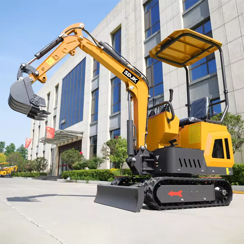 Customize small excavator agricultural trenching and soil plowing 1 ton 1.2ton 1.8 ton track extendable hydraulic mini excavator