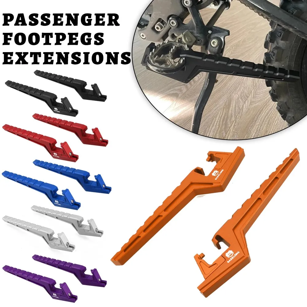 

Motorcycle Accessories Passenger Foot Peg Extensions Extended Footpegs Bike Dirt Bike Off-Road For Surron light bee X/S X/L1E