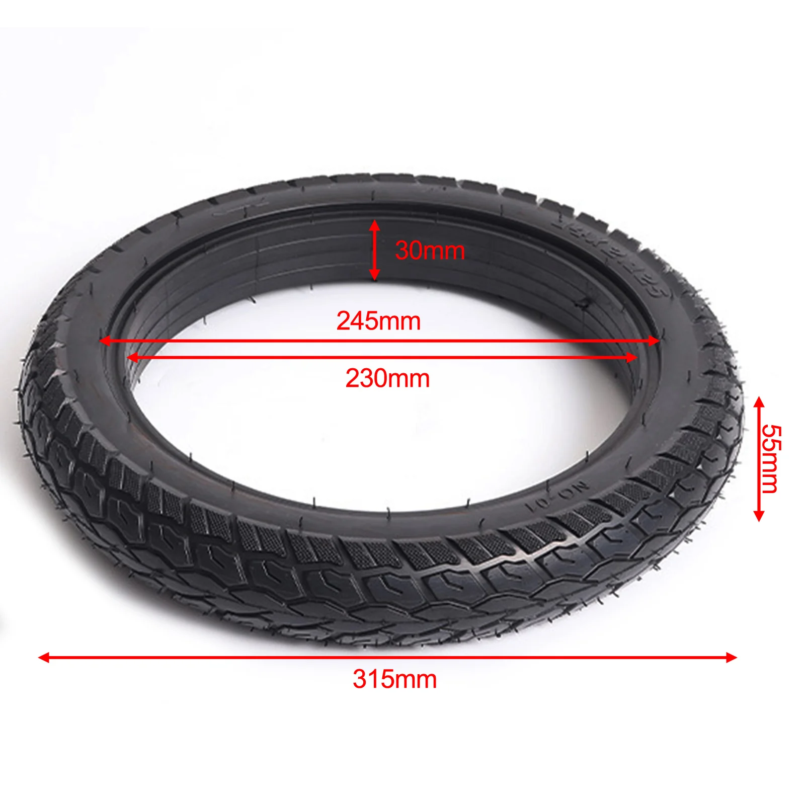 Solid Rubber Electric Tire 14x2.125 Electrombile Solid Tyre Inflation-Free Tyre For Electric Bicycle Tires 14 Inch Cycling Parts