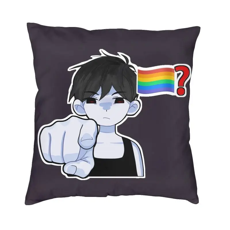 Electronic Role Games Omori Cushion Cover 45x45 Home Decorative Printing Throw Pillow Case for Living Room Two Side