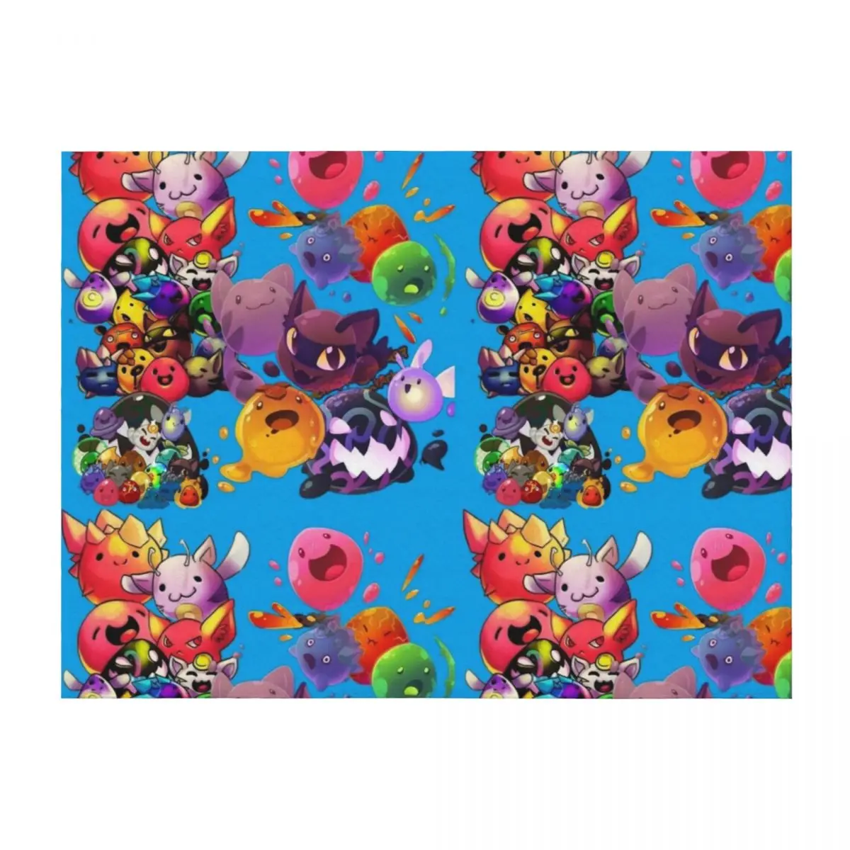 

slime rancherslime rancherslime rancherslime rancher Throw Blanket Hairys halloween Camping Furry Blankets