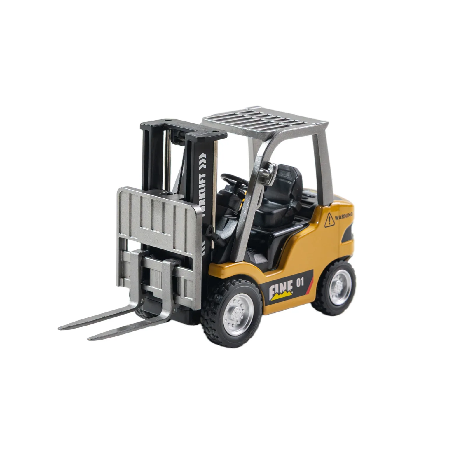 رافعة شوكية RC مصنوعة من خليط معدني 1:64 - نموذج محاكاة صغير لسطح المكتب بتردد 2.4 جيجا هرتز مع وظائف الرفع والحمل، لعبة واقعية مصبوبة بالقالب #6