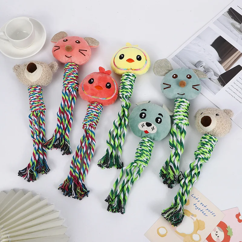 Pet Dog Rope Toy Bite Resistant Grinding Animal Bite Interactive Toys Pet Supplies Dog Toys for Small Dogs Pet Products