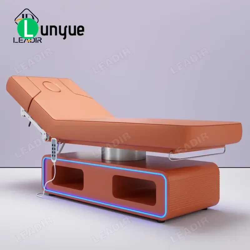 Modern Electric Spine Massage Bed Adjustable Spa Beauty Facial Eyelash Tattoo Bed Elegant Design Comfortable