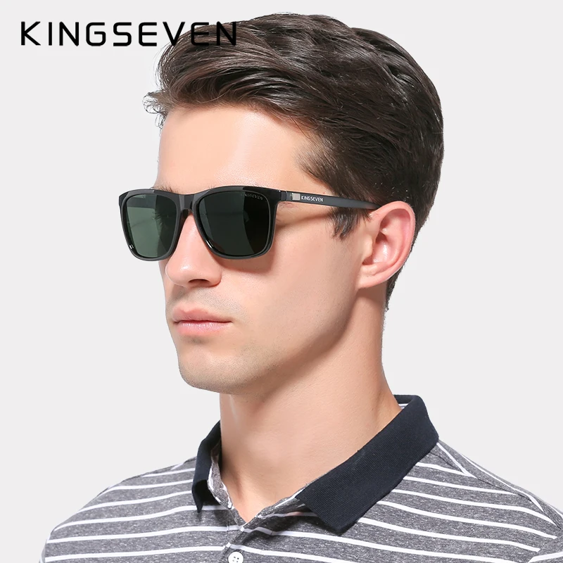 

KINGSEVEN Classic Fashion Sunglasses Men Polarized UV400 Rectangle Glasses Women's Driving Outdoor Sports Fishing Eyewear