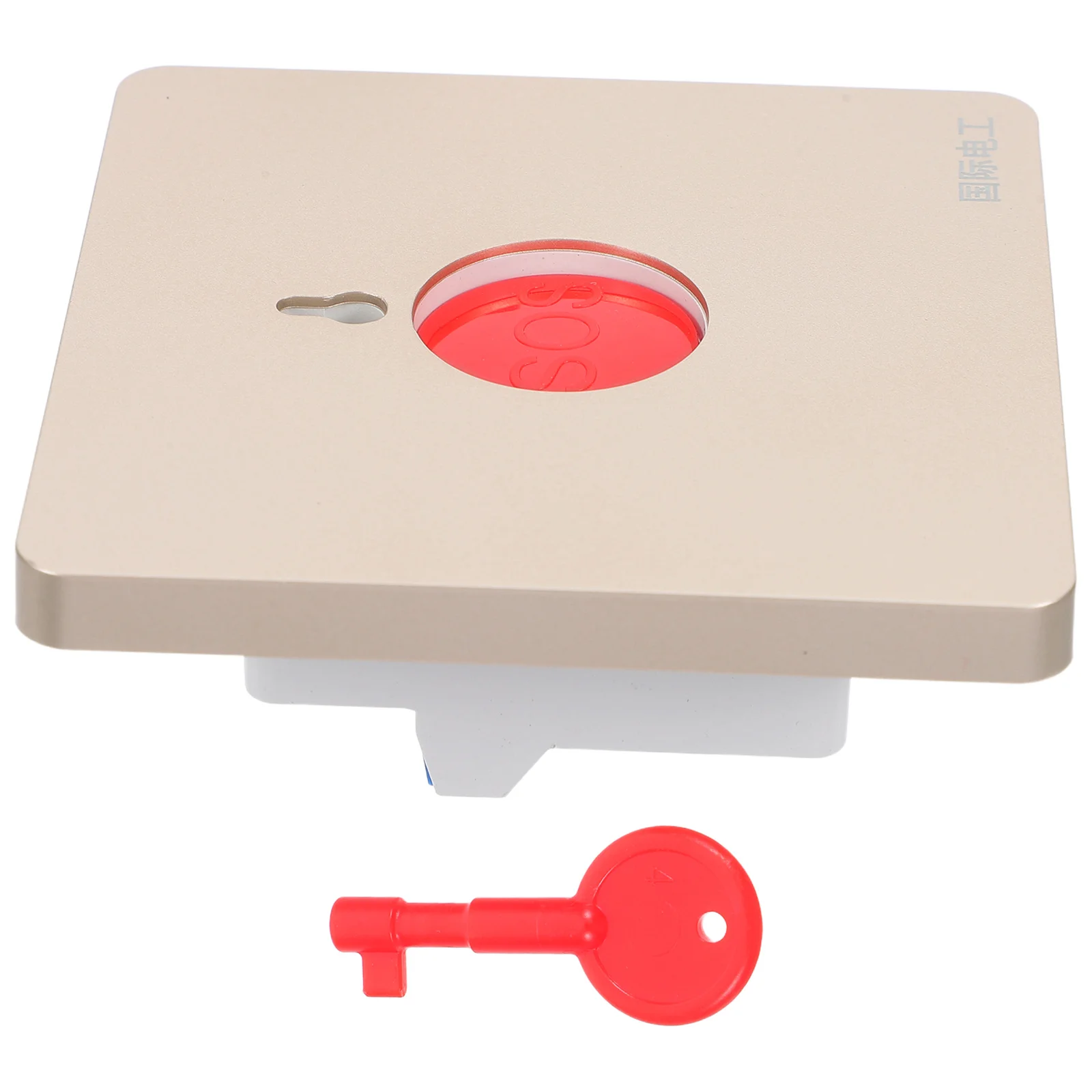 

2Pcs Emergency Fire Alarm Button 86 Type Design Manual Reset Switch Hospitals Schools Key Control Safety Door Release Button