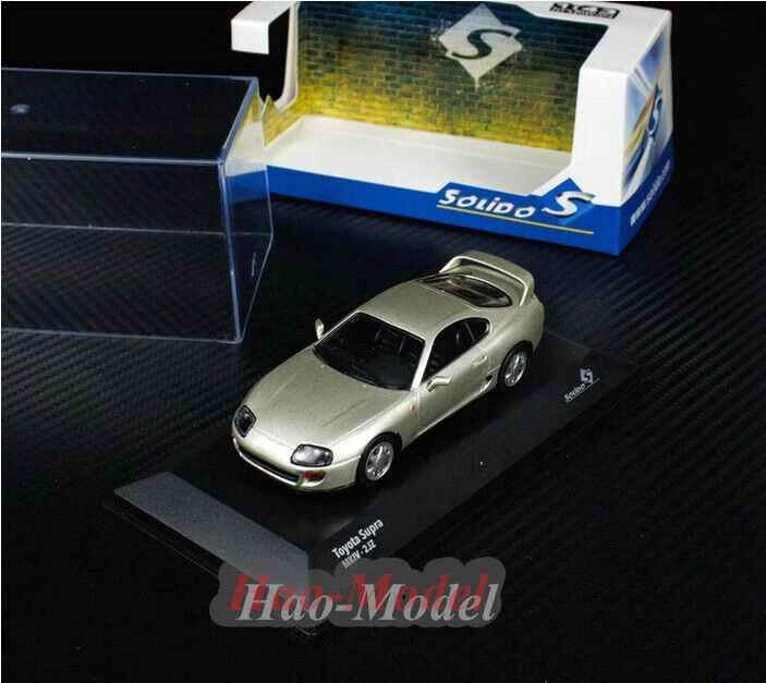 Solido 1/43 For TOYOTA SUPRA MK4 A80 Alloy Diecast Model Car Simulation Toys Boys Birthday Gifts Hobby Display Ornaments Gold