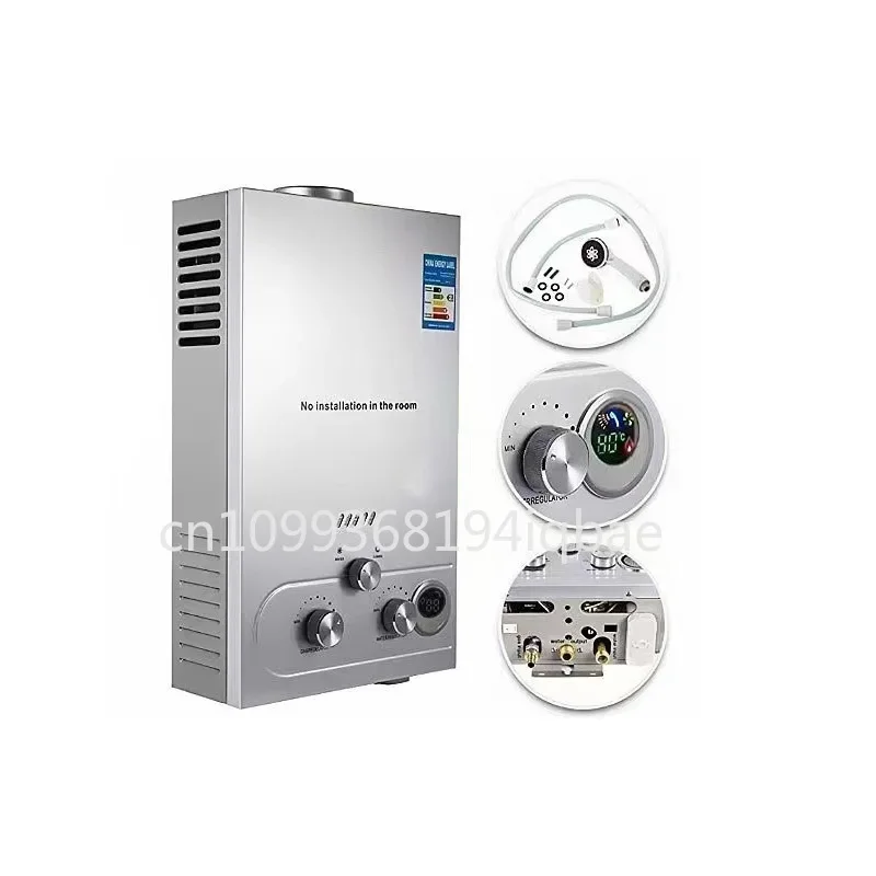 

LPG Water Heater Propane Gas Tankless Stainless Instant Boiler 36KW Liquefied Petroleum Gas Water Heater 6L/8L/10L/12L/16L/18L