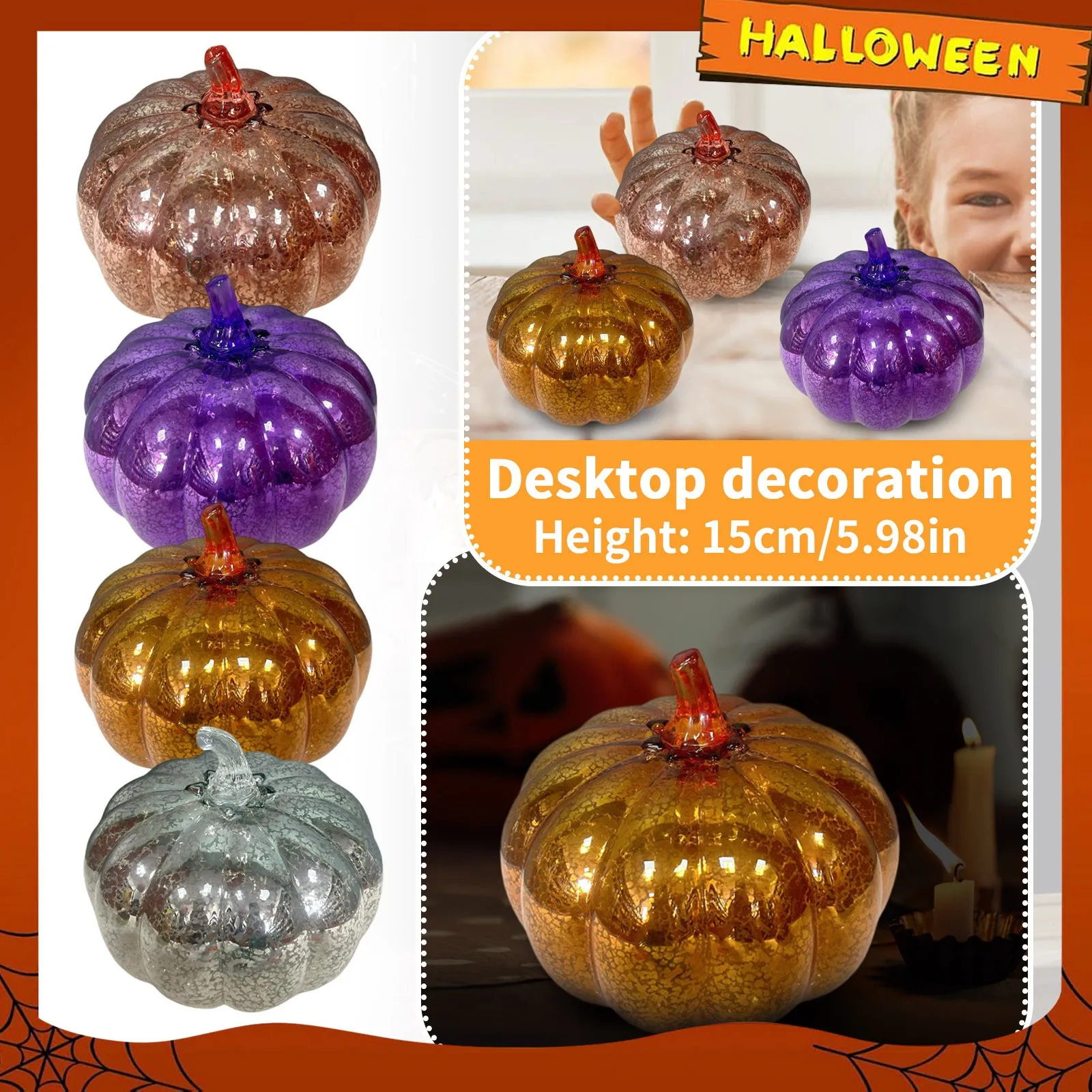 Glass Pumpkin Lante… - image