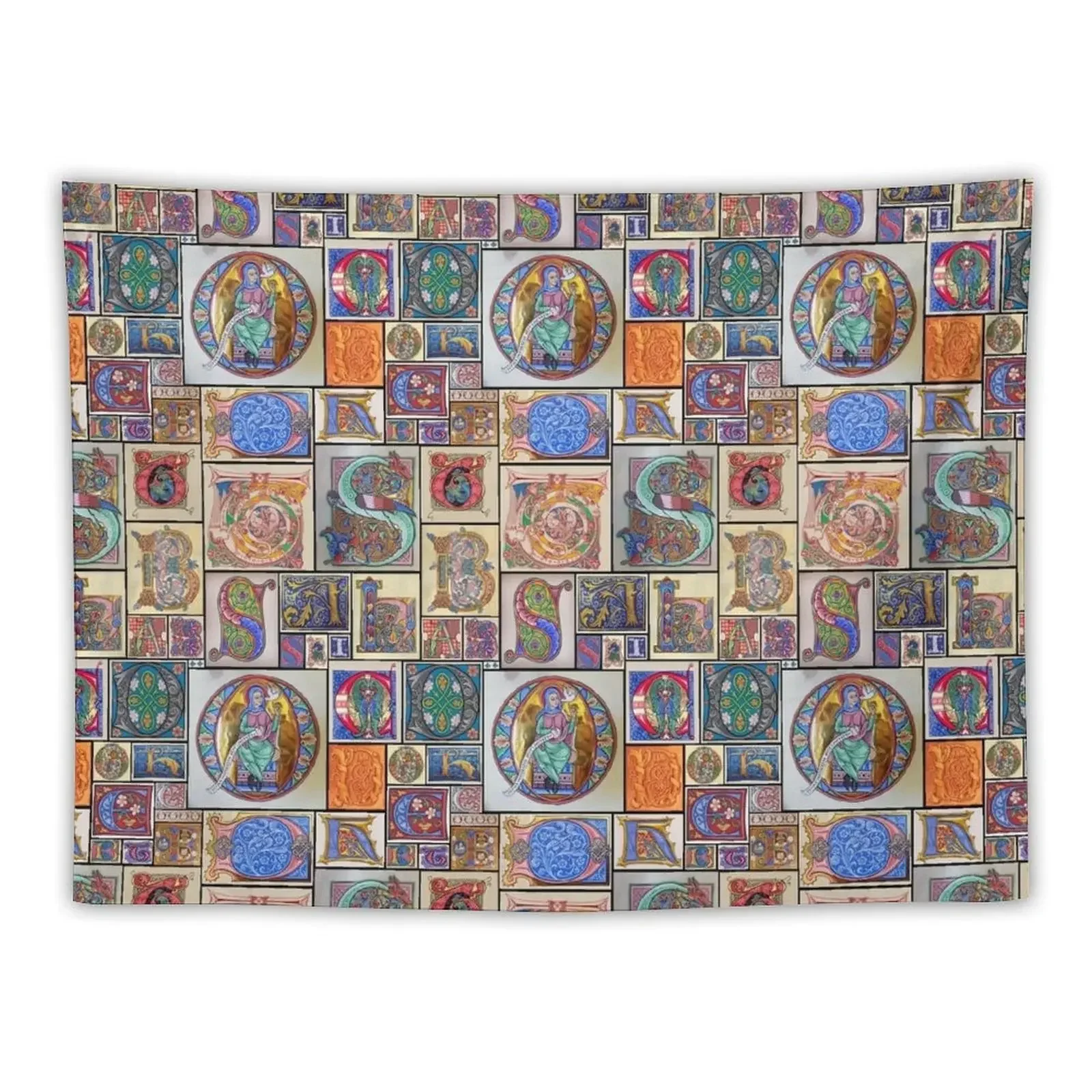 Illuminated alphabet Tapestry Cute Room Decor Wall Coverings Tapestry