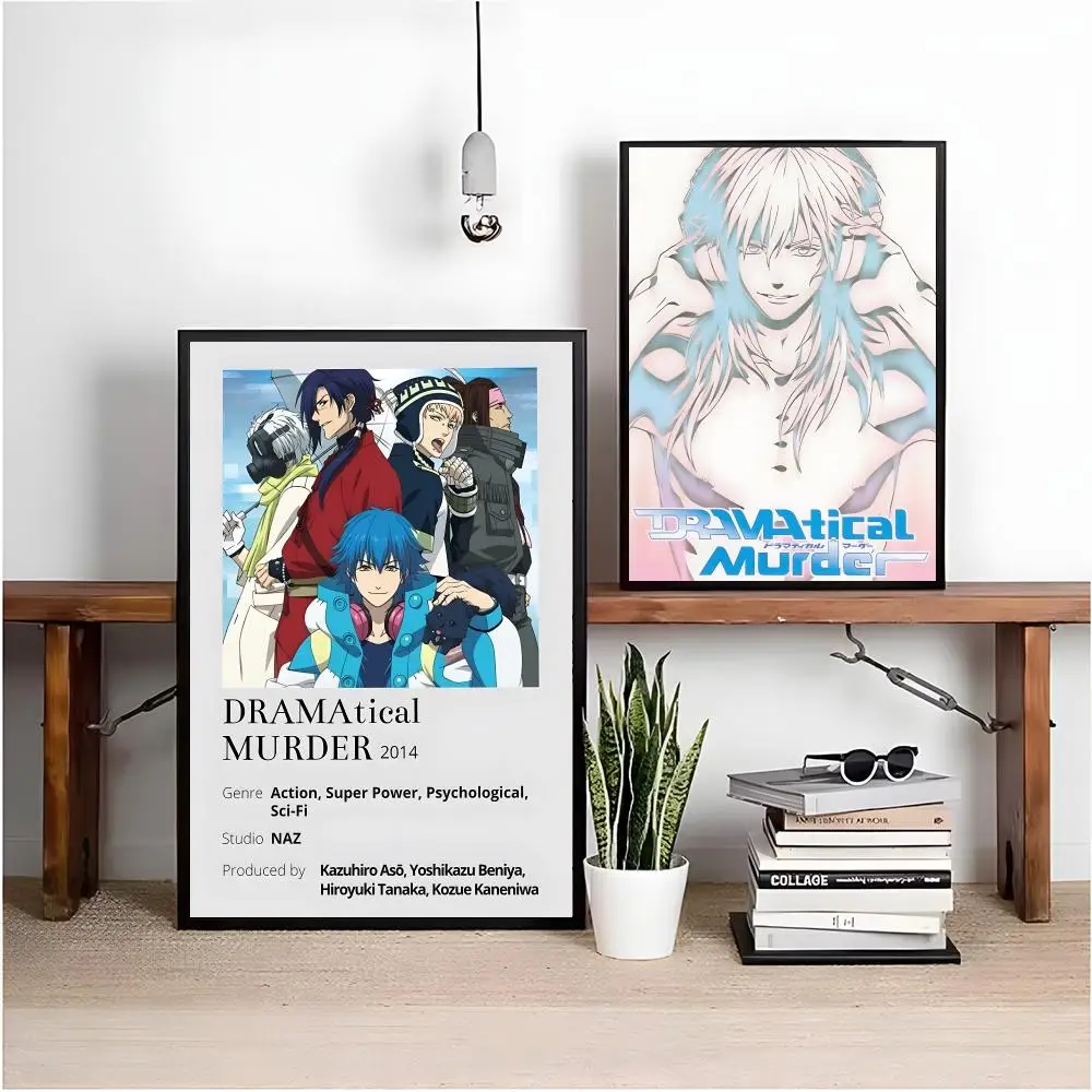 Game D-DRAMAtical MurderS Poster Matte Peel And Stick Self Adhesive PVC Removable Waterproof Frameless Bedroom Living Room