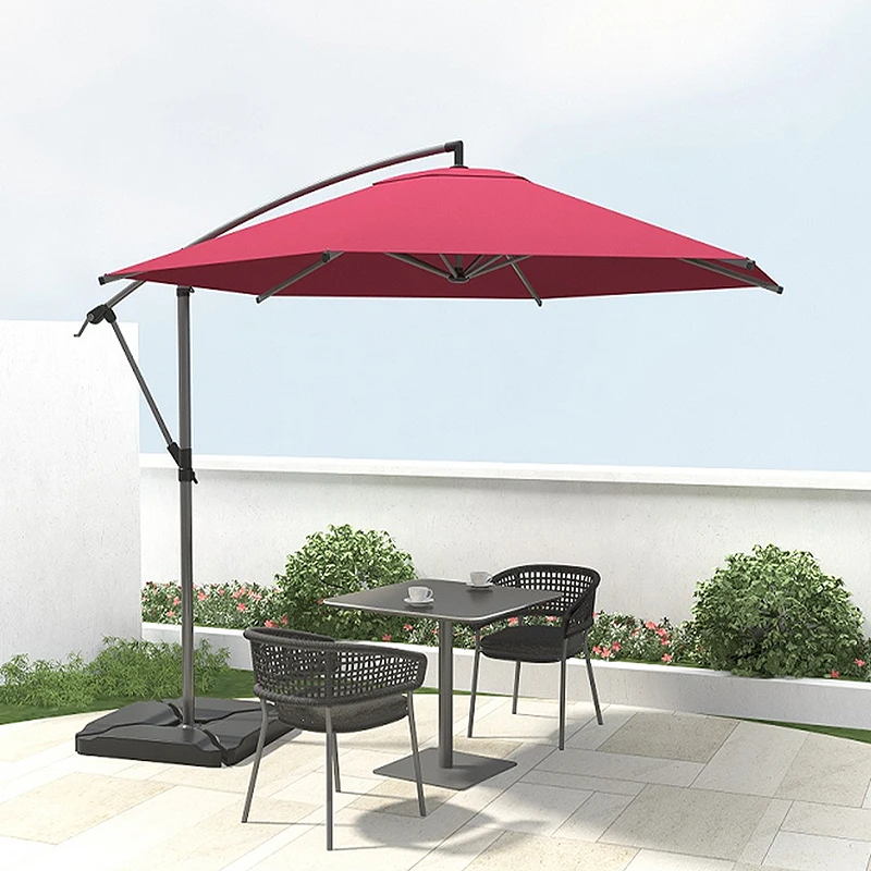 Yy Outdoor Sunshade Garden Terrace Suspension Umbrella Outdoor Roman Umbrella