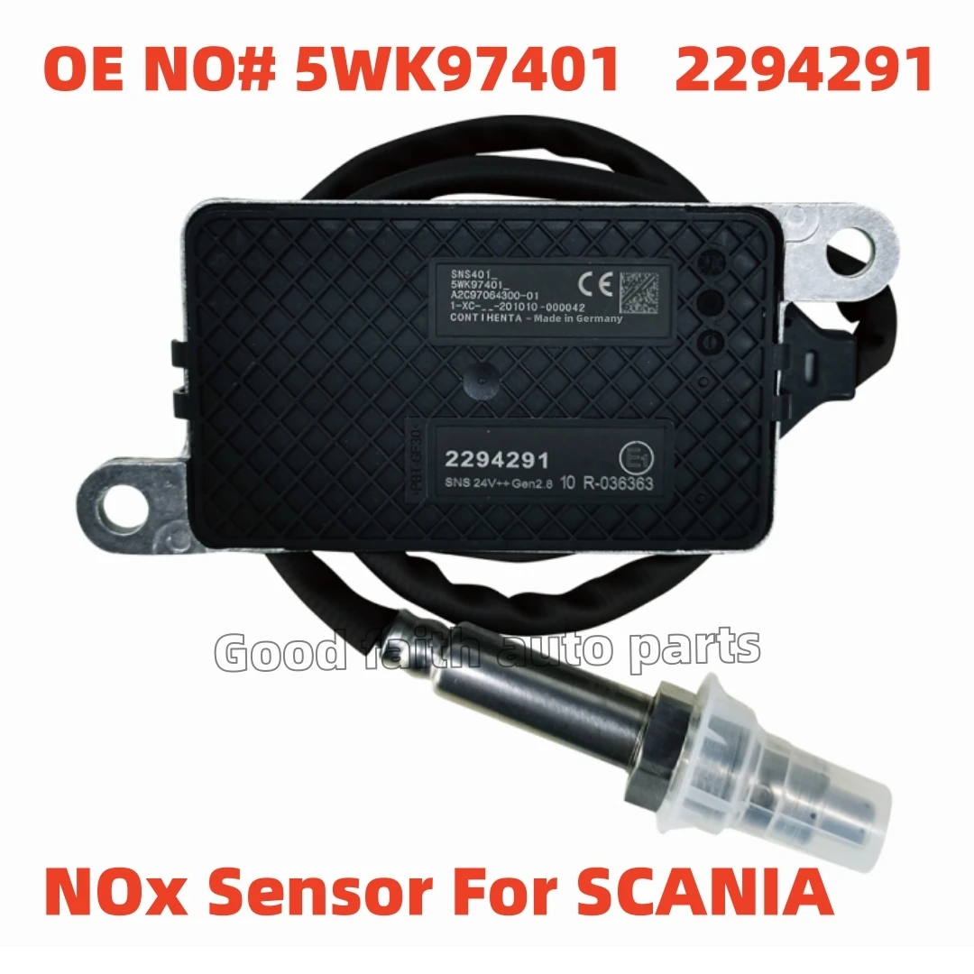 

2294291 2064769 2247381 2296801 5WK97401 Nitrogen Oxygen NOx Sensor 24V For Scania Engine Spare Parts