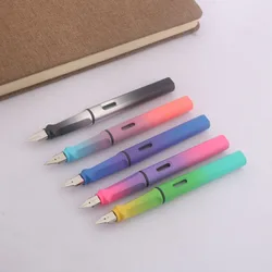 Pluma estilográfica de lujo para caligrafía, pluma multifunción de 0,38mm, EF, 0,5mm, plumín F, material escolar, papelería, tinta Kawaii
