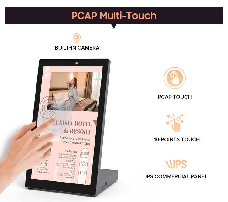 TableTop 10.1 15.6 18.5 Inch Menu Restaurant Desktop Android Lcd Touch Screen Stand Pc Tablet Kiosk