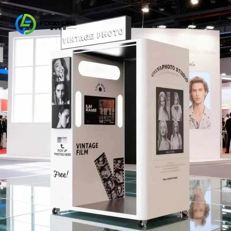 customized photo booth shell with printer supporting remote control custom logo for commercial wholesale procurement clients