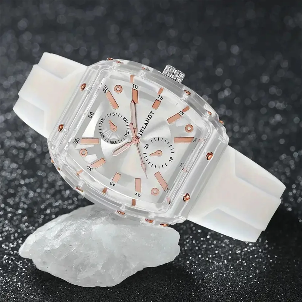 قطعتان من ساعات الكوارتز تناسب الرجال والنساء، ساعة بسيطة للزوجين، هدية مزيج باللون الأسود + الأبيض