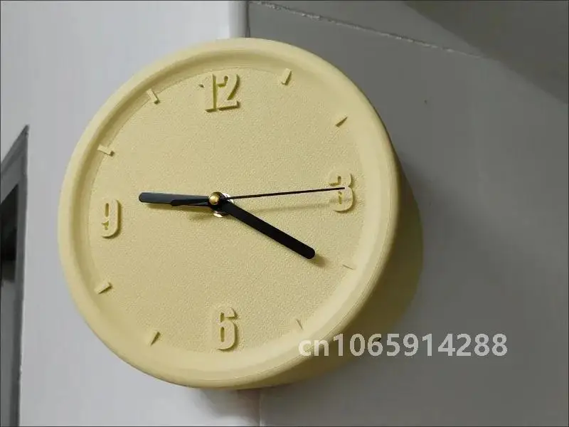 8 Inch Corner Wall Clocks Minimalist Wall Art Clock Bedroom Mechanism Silent Watches Living Room Luxury Desktop Watch Home Decor