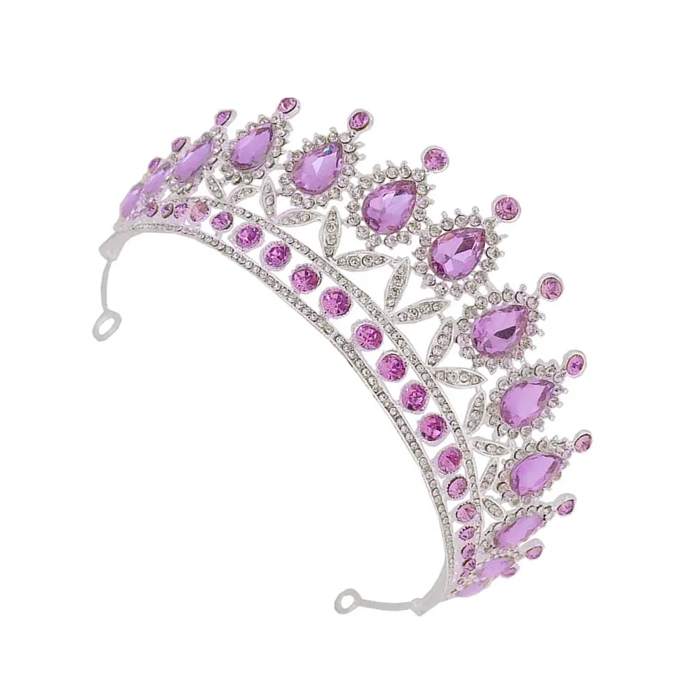 

Bride Wedding Headdress Rhinestone Crown Elegant Hair Accessories Girls Bridal Tiara Decor Props Comfortable Non Deform Special