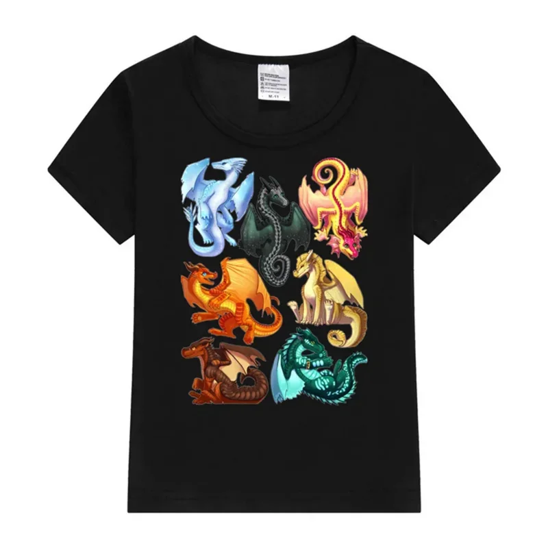 Wings of Firree - Jade Winglet Dragonets Moonwatcher, Winter, Qibli, Peril, Turtle, Umber, Kinkajou Kids T-Shirt