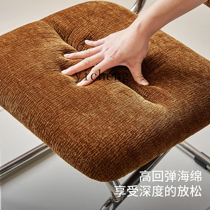 

ZYA dining chair home retro leisure chair restaurant single back chair wrought iron living room home decoration accessories