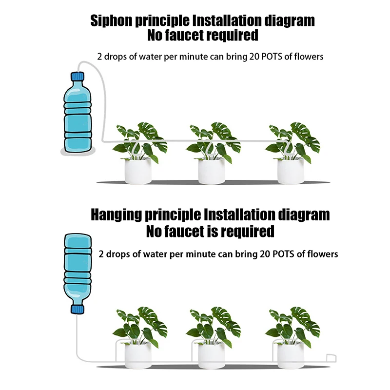 Garden Drip Irrigation Kit With Regulating Valve Watering Device 4/7MM Hose Watering Saving Micro Dripper For Pot Plant