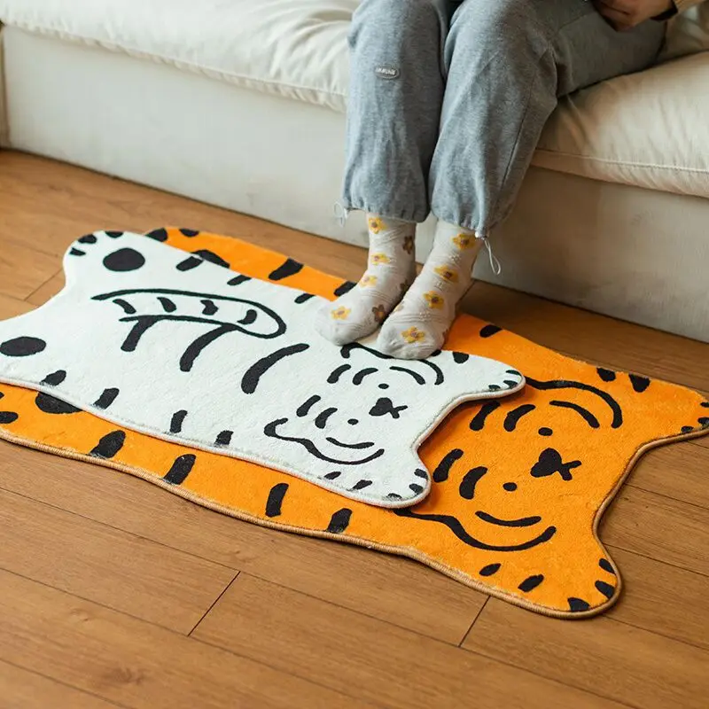 Tiger Carpet Floor Mat 40*60/50*80Cm Doormat 1Pc Irregular Floor Mat Bedroom Bedside Blanket Bathroom Living Room Rug