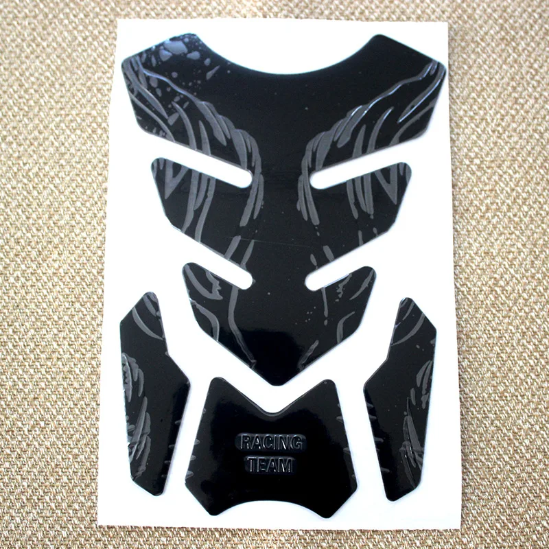 Fashion Universal Motorcycle Fish Bone Sticker Gas Fuel Tank Protector Pad Cover Decal Carbon Fiber Tank Pad Tankpad Protector