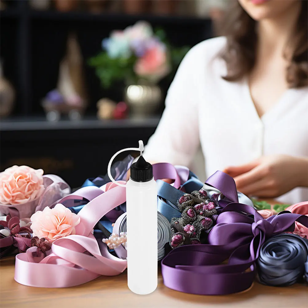 

6pcs Point Glue Bottle Tools Fine Tip Squeeze Dropper Bottles For Diy Quilling Craft Acrylic Painting Alcohol Ink Plastic