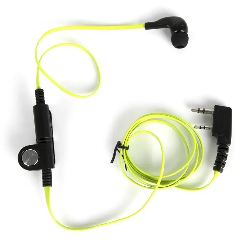 

for BF888s UV5R UV82 K Plug Two Way Radio Replacement Part Earbud Walkie Talkie Green Headphone