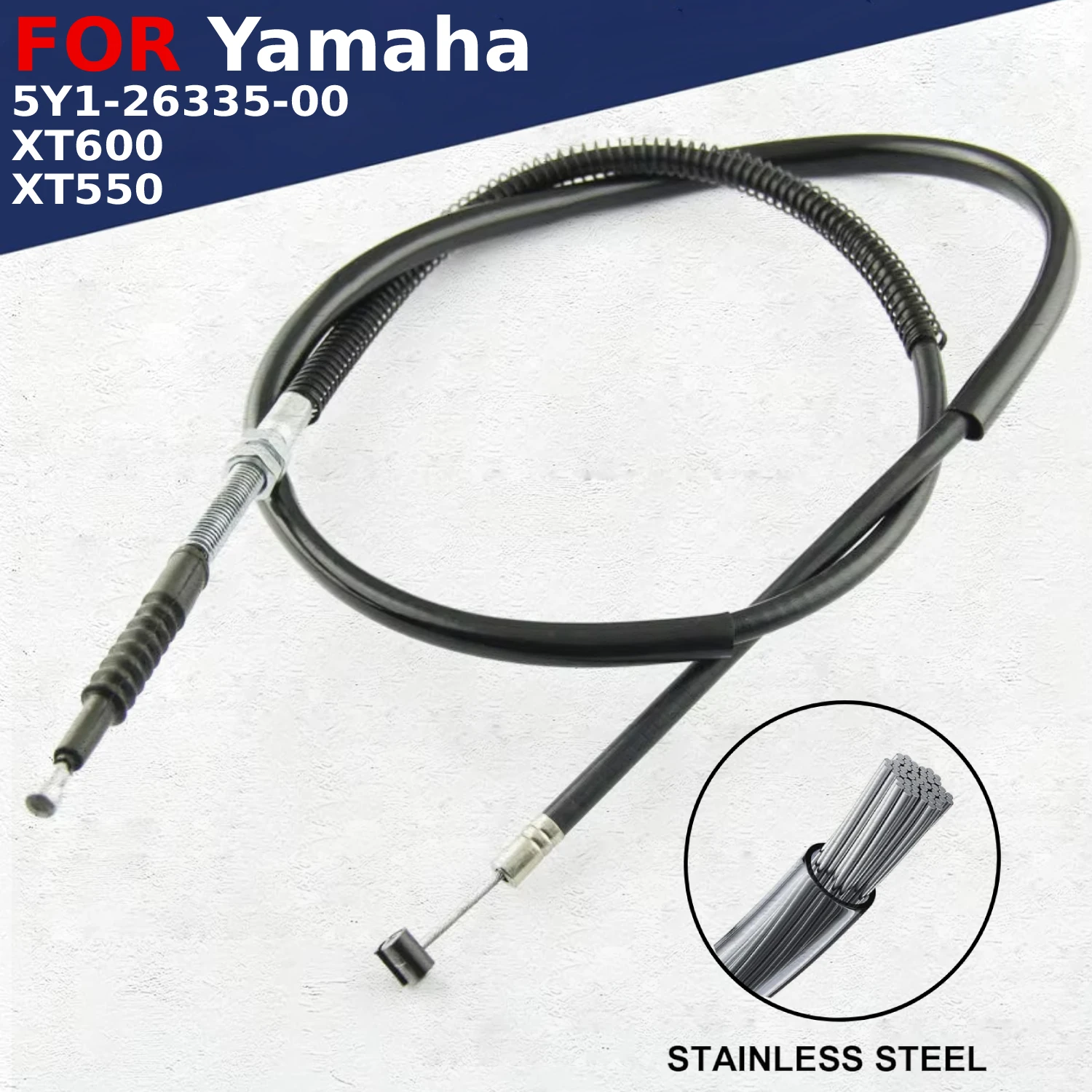 

Motorcycle Parts Clutch Cable Pull Brake Line For Yamaha XT600 XT550 1982-1983 1984 1985 1986 1987 1988 1989 5Y1-26335-00 Moto