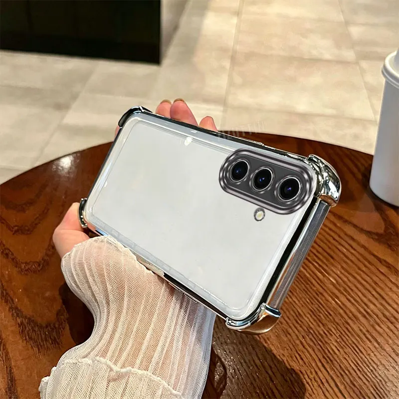 Transparent Fashion Phone Case On For Samsung Galaxy S10 S24 S20 S21 S22 S23 S25 S26 FE Note 9 10 20 Plus + Ultra 4G 5G Cover