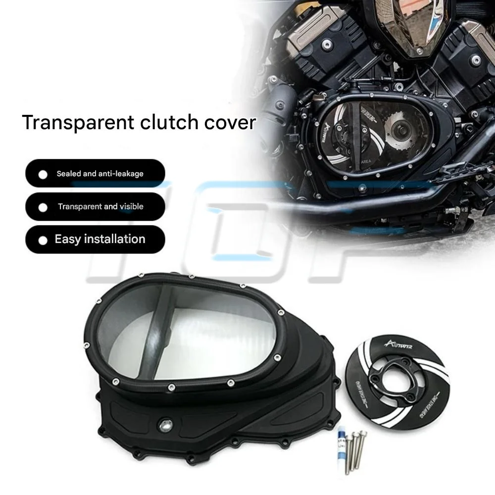 Engine side cover QJMOTOR SRV 600 transparent clutch cover SRV 600 600srv