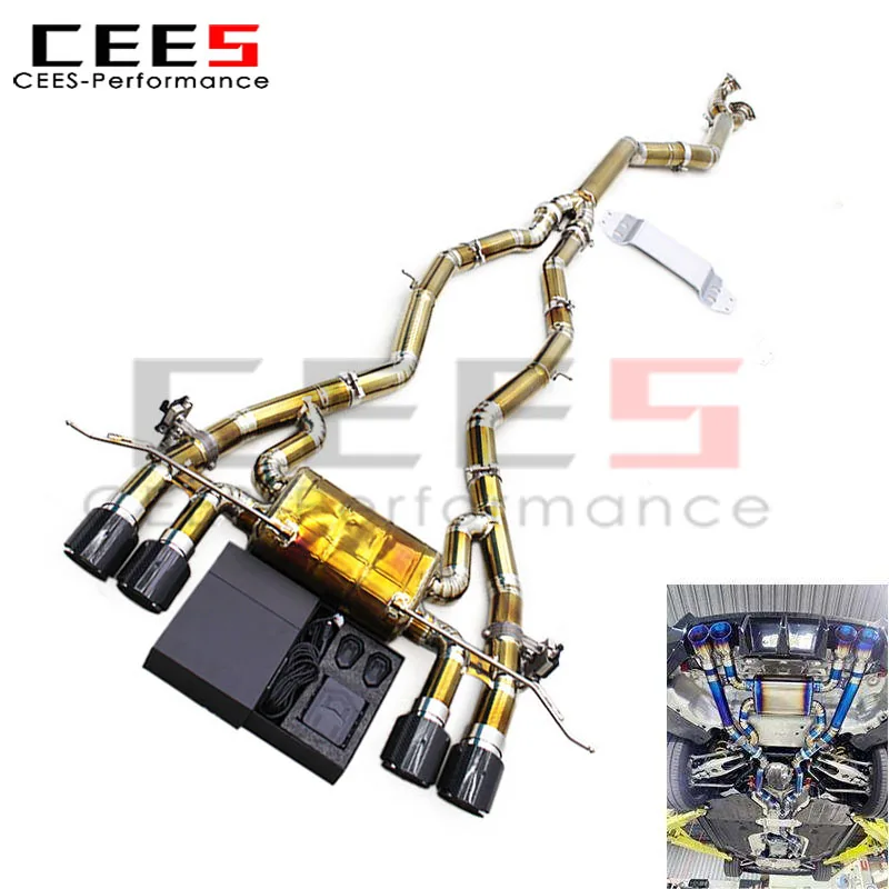 

cees Valved Cat back Exhaust Muffler for BMW M2 G87 S58 3.0T 2023+ Performance Valvetronic Catback Exhaust Pipes
