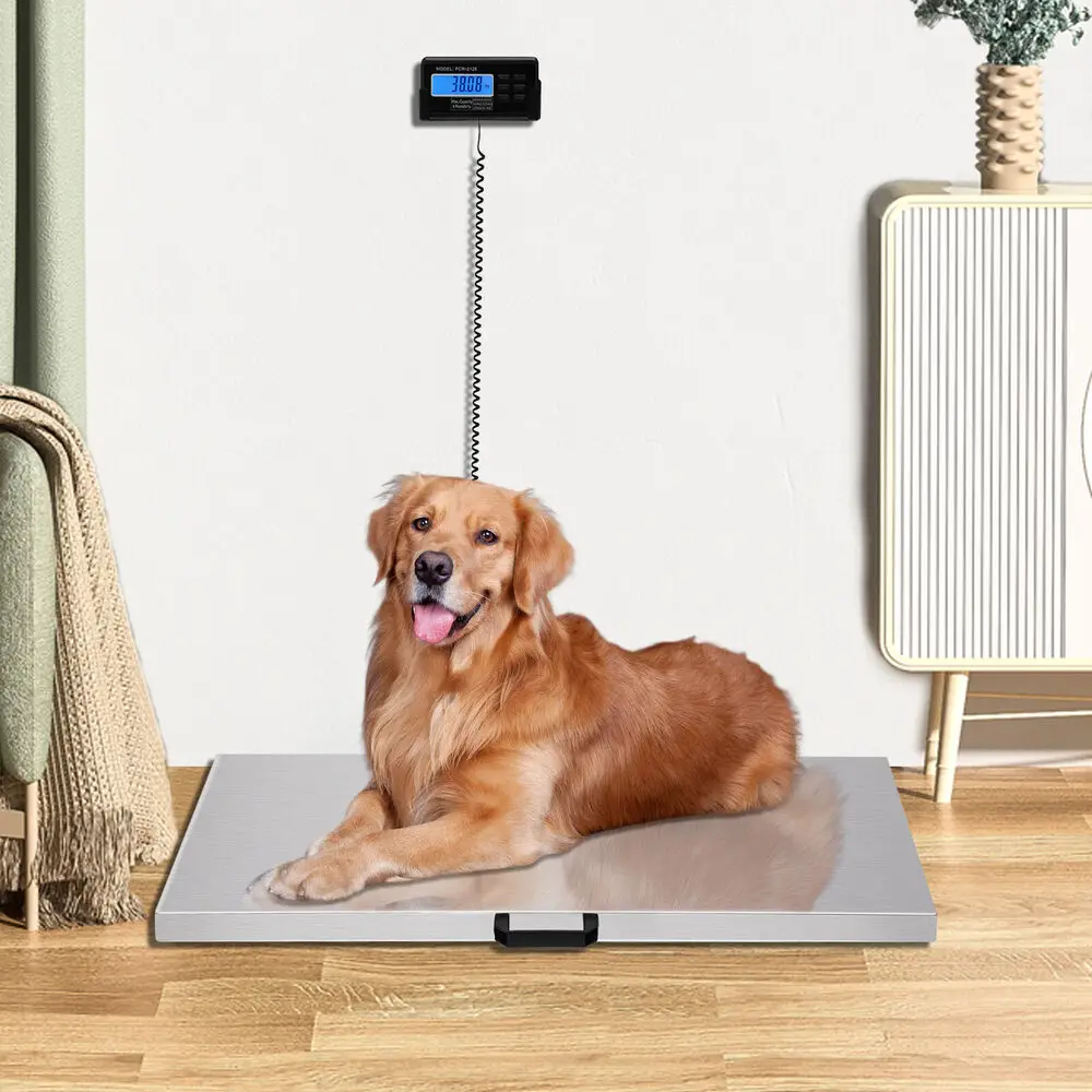 440LB Large Digital Pet Weight Scale - Dog & Livestock Weighing Scale for Shipping & Vet Use (NEW)