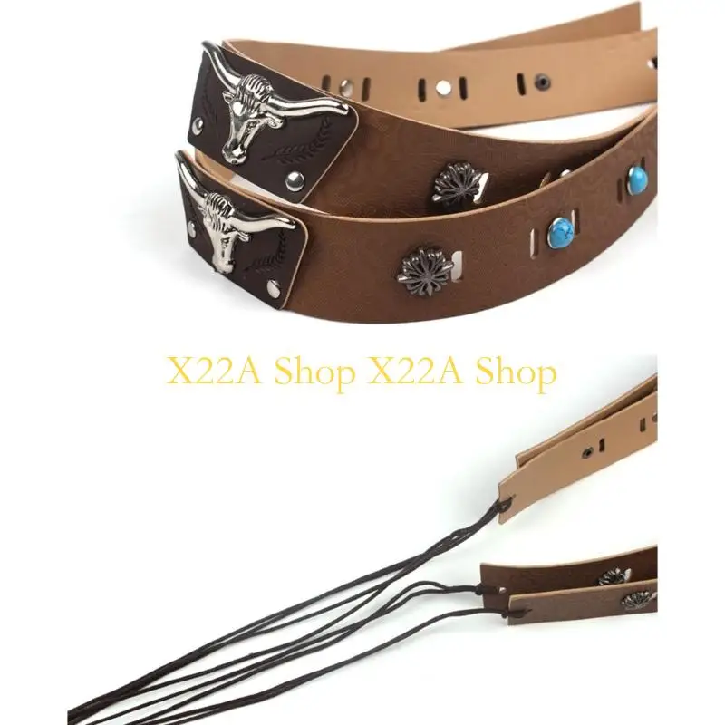 Unique Elegant Western Hat Band Cowboy Hat Belt Easy Adjustable Head Design Hat Strap For Straw and Sun Hat Decoration