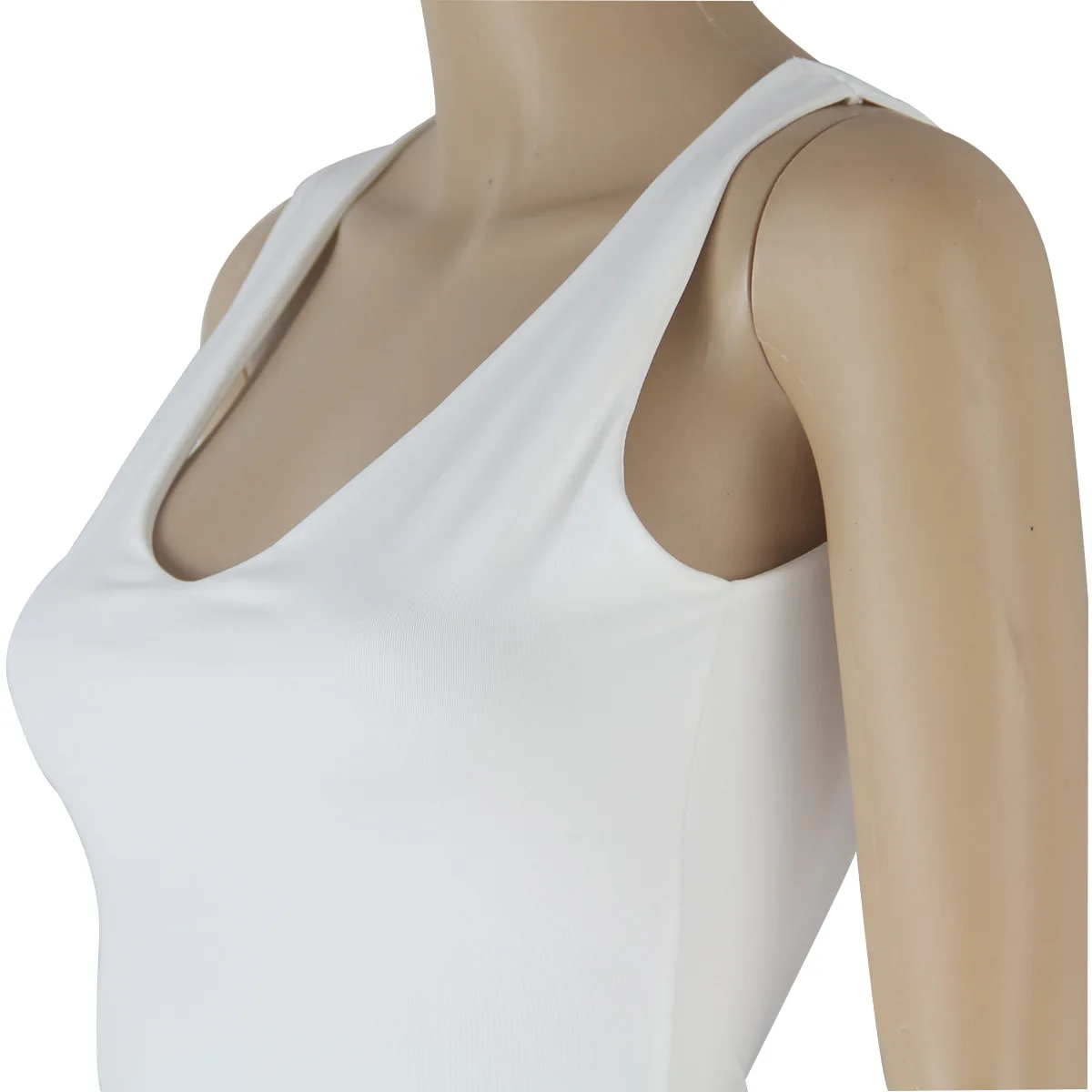 Europäisches und amerikanisches 2025, rückenfreies, ärmelloses Damenkleid, ärmelloses Kleid, umarmendes, einstufiges Kleid, plissiertes Damenkleid