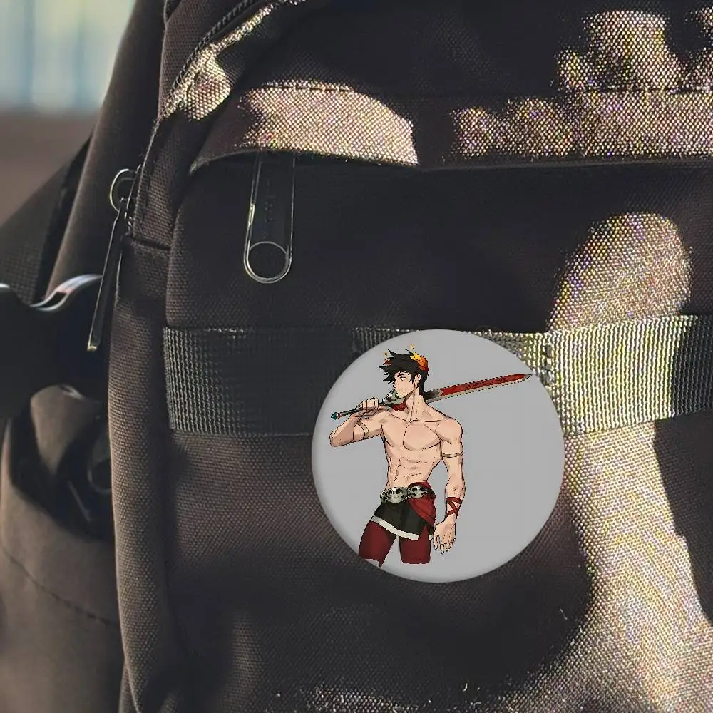 H-Hades لعبة فيديو ميمي شارات بروش مستديرة شارة الطرفية التلبيب دبابيس صفيح لحقيبة كتف اكسسوارات هدايا تذكارية