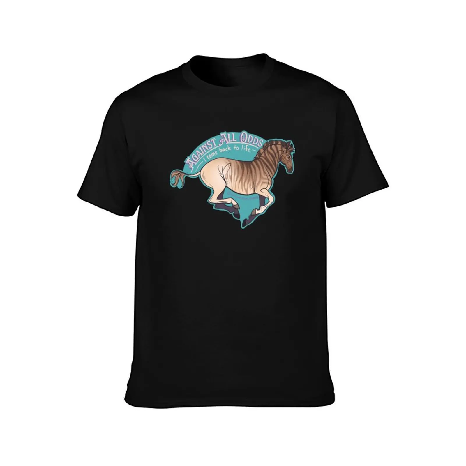 Quagga: Against All Odds ... I came back to life T-Shirt quick drying cute clothes mens designer t shirt