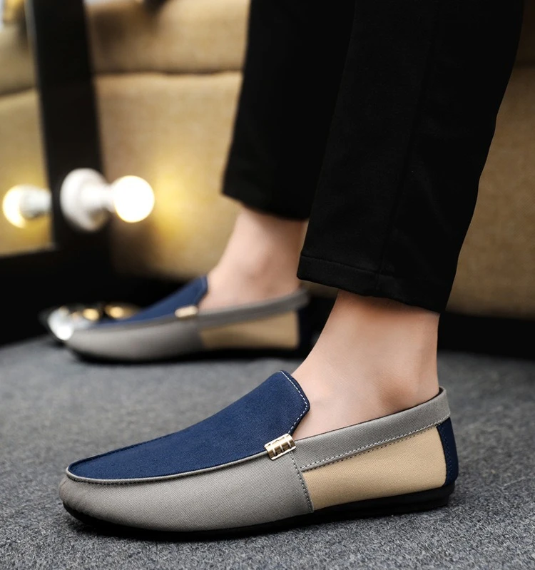 Modische Frühlings- und Sommerschuhe für Herren, lässige Einzelschuhe, atmungsaktive Slipper, Fahrschuhe, große Herrenschuhe – Detail 8