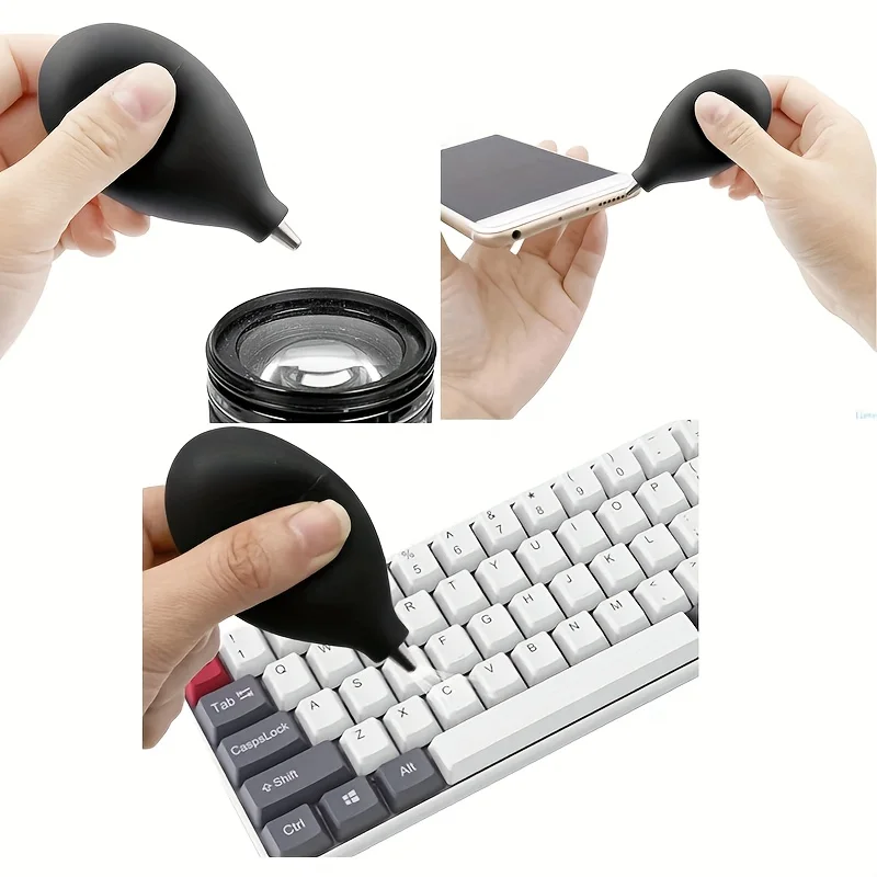 مجفف شعر مطاطي محمول مع فوهة بثق - أداة قوية لإزالة الغبار للهواتف ولوحات المفاتيح #6