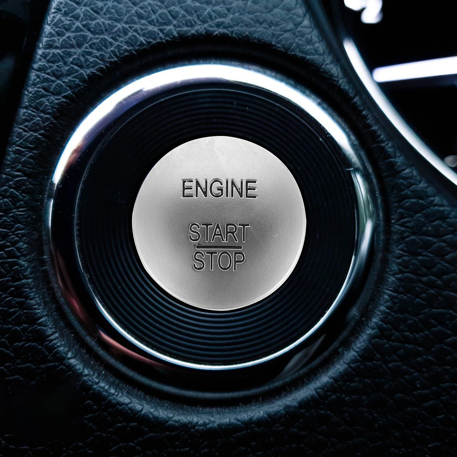 

Universal Car Engine Start Stop Push Button Switch Keyless Start Replacement Parts Durable Plastic Easy Installation Automotive