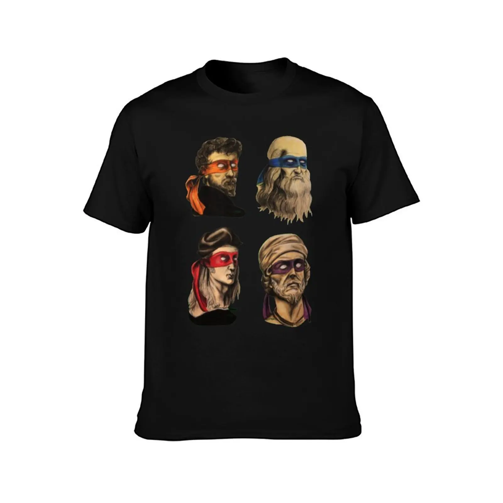 Group Ninja Artists Aesthetic T-Shirt Summer Casual Cotton Tee Oversized Streetwear Tops Vintage Graphic Print 100% Cotton
