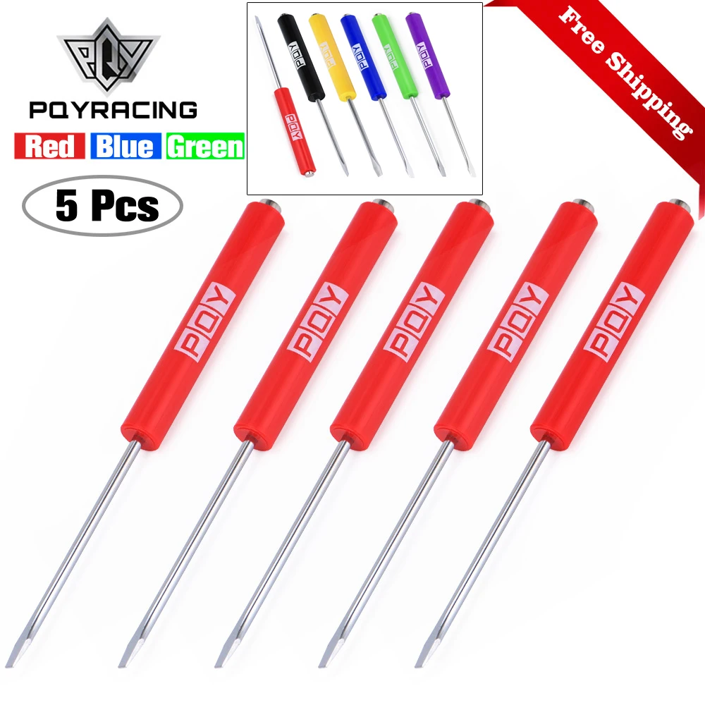 5pcs Mini Tops And Pocket Clips Pocket Screwdriver Strong Magnetic Slotted Screwdriver GJ001-QY