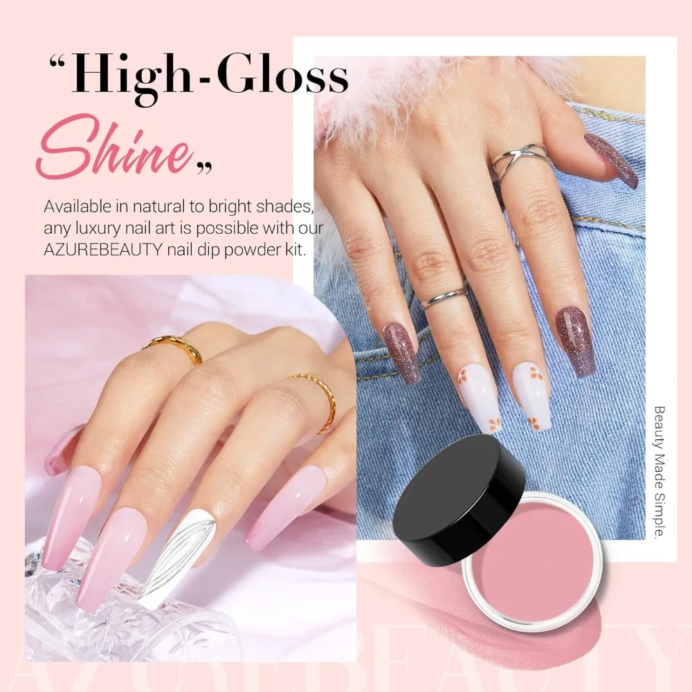 Kit Trapano Elettrico per Unghie con Polvere a Immersione in 24 Colori, Base, Top Coat e Attivatore per Set Manicure Portatile e Nail Art Francese